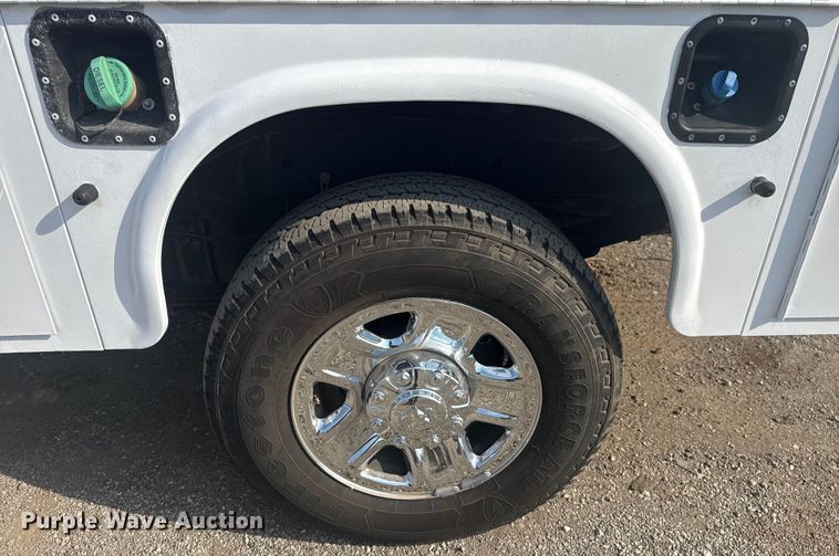 image for item NU9654 2022 Dodge Ram  3500HD Crew Cab utility bed pickup truck