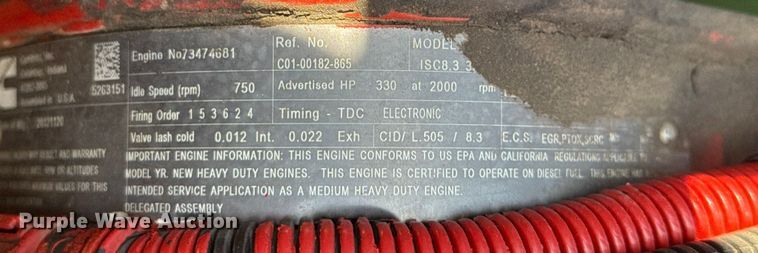 image for item NU9685 2013 Freightliner 108SD Crew Cab crane truck