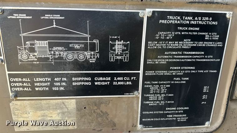 image for item NU9693 1982 Mack DM492S fuel truck