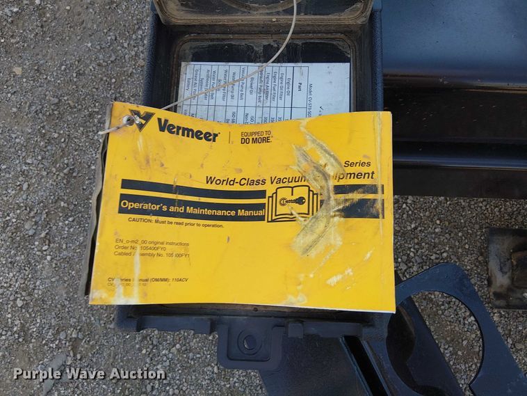 image for item NU9710 2021 Vermeer CVSGT  vacuum excavator