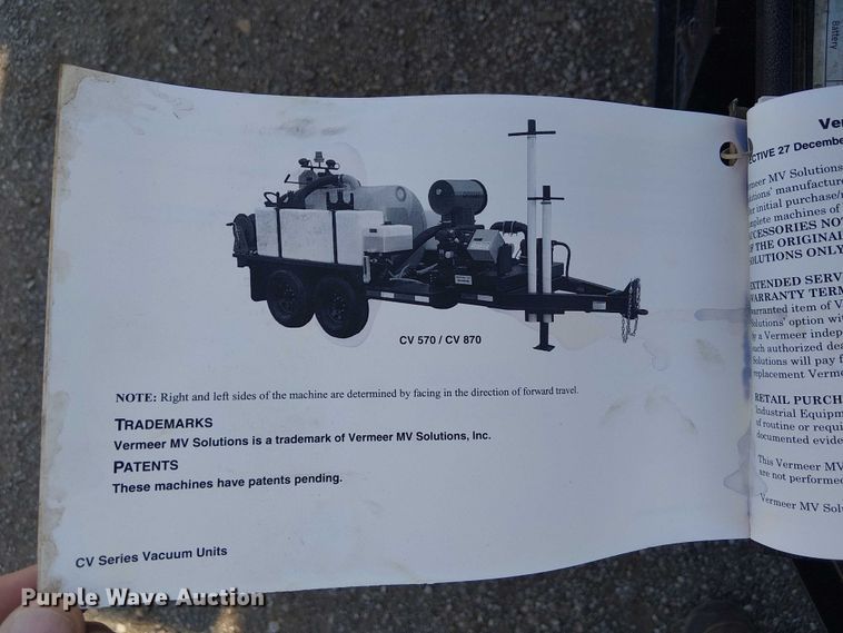 image for item NU9710 2021 Vermeer CVSGT  vacuum excavator