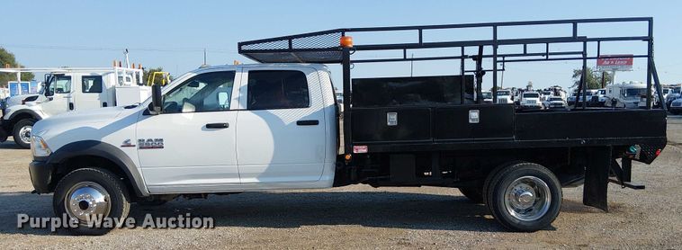 image for item NU9726 2013 RAM 5500 Crew Cab flatbed truck