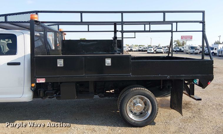 image for item NU9726 2013 RAM 5500 Crew Cab flatbed truck