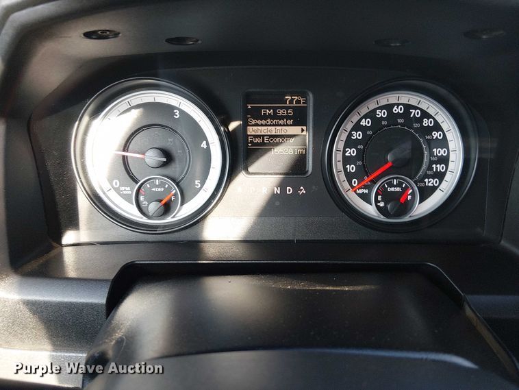 image for item NU9726 2013 RAM 5500 Crew Cab flatbed truck