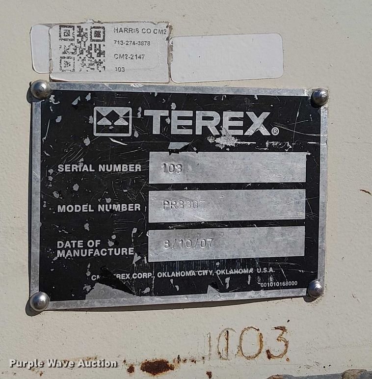image for item NU9733 2007 Terex PR330T cold planer