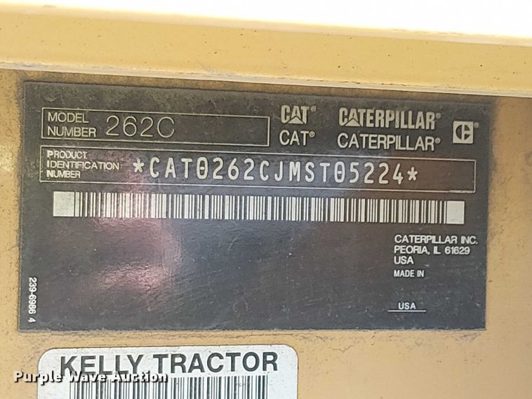 image for item YA0983 2012 Caterpillar 262C skid steer loader