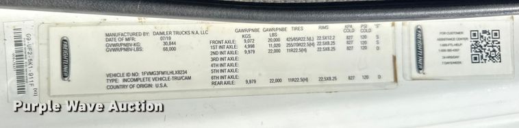 image for item YA1086 2020 Freightliner 114SD vacuum truck