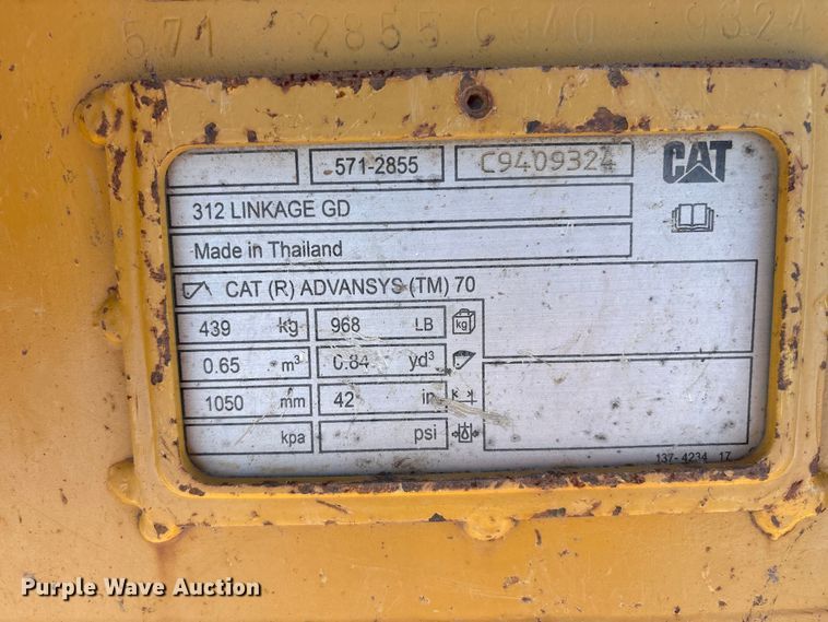 image for item YA1240 2022 Caterpillar 315 excavator