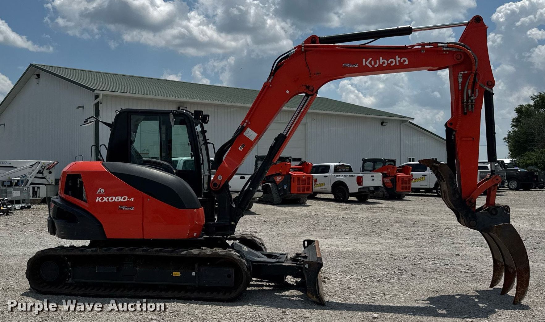 2022 Kubota KX080-4 Super Series 2 mini excavator in Altamont, IL