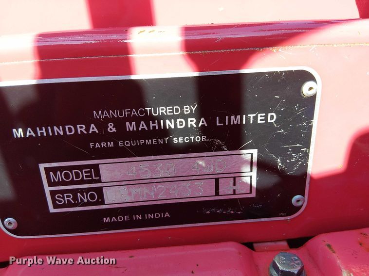 image for item DJ7862 Mahindra 4530 MFWD tractor