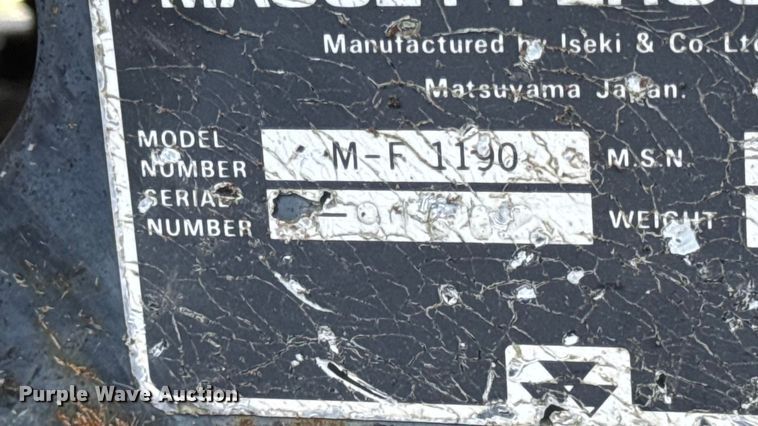 image for item DO2391 Massey Ferguson 1190 MFWD tractor