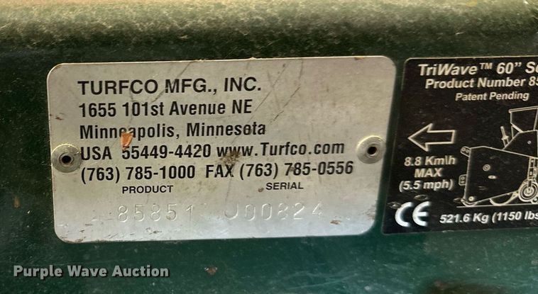 image for item DW4313 Turfco Tri Wave 60 overseeder