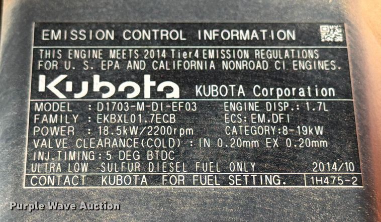 image for item DX5850 Kubota L2501D MFWD tractor