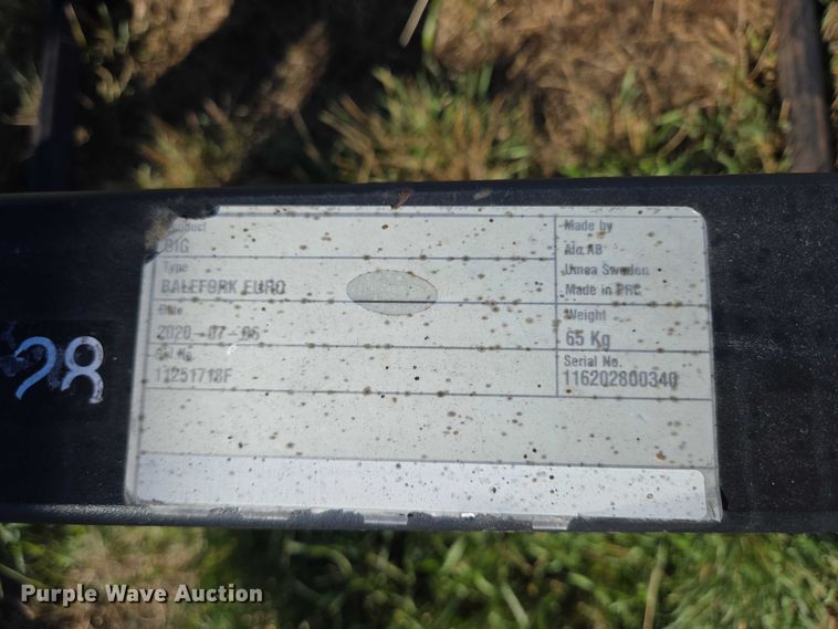 image for item DY1333 2020 Alo AB Balefork Euro bale spear