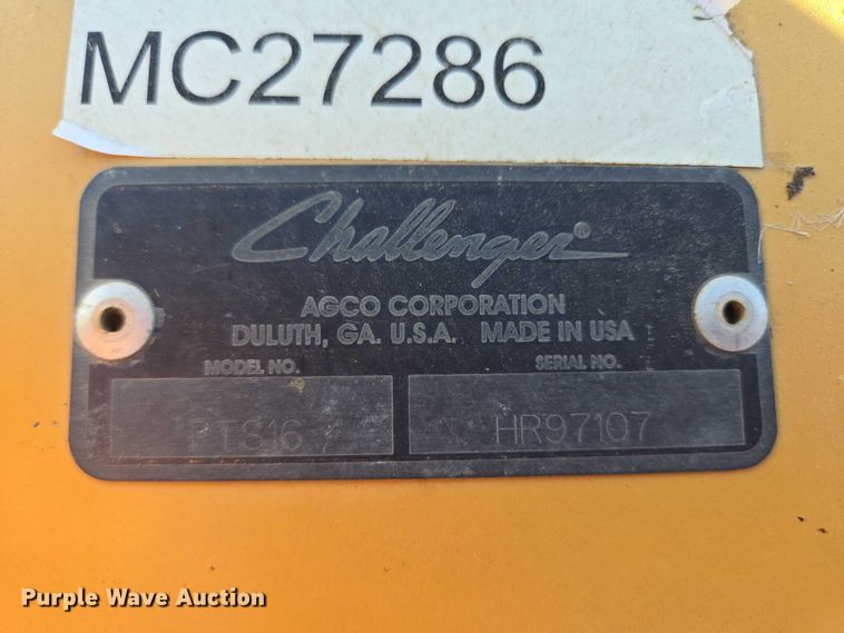 image for item DY1356 Challenger PTS16 swather / windrower