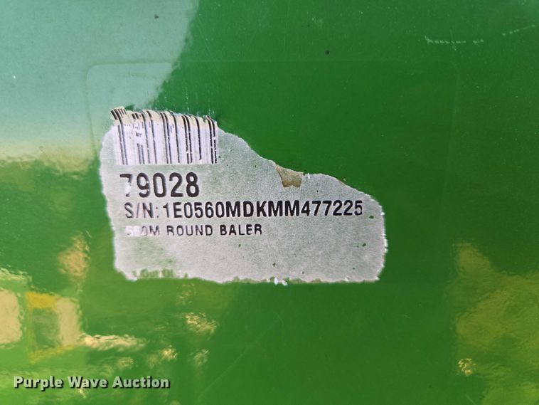 image for item DY1361 2021 John Deere 560M round baler