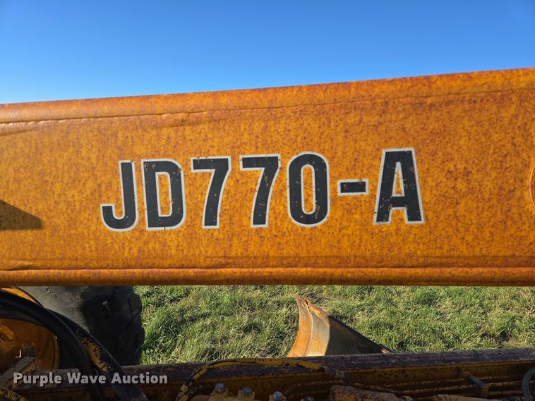 image for item DY1362 John Deere JD770-A motor grader