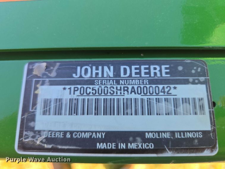 image for item DY1364 2024 John Deere C500 swather / windrower