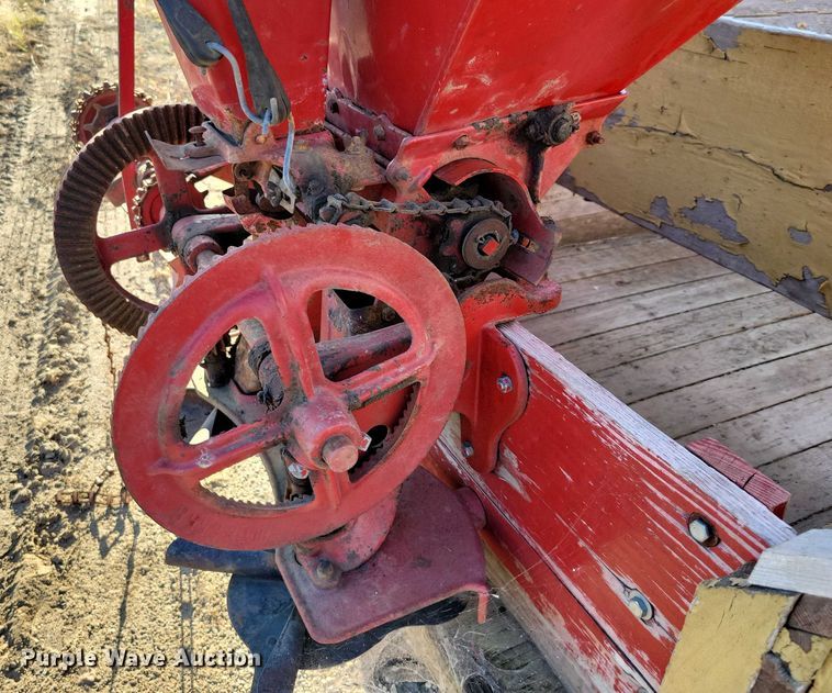 image for item DZ6755 Box wagon with seed spreader attachment