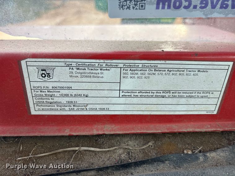 image for item EA7610 Belarus 805 tractor