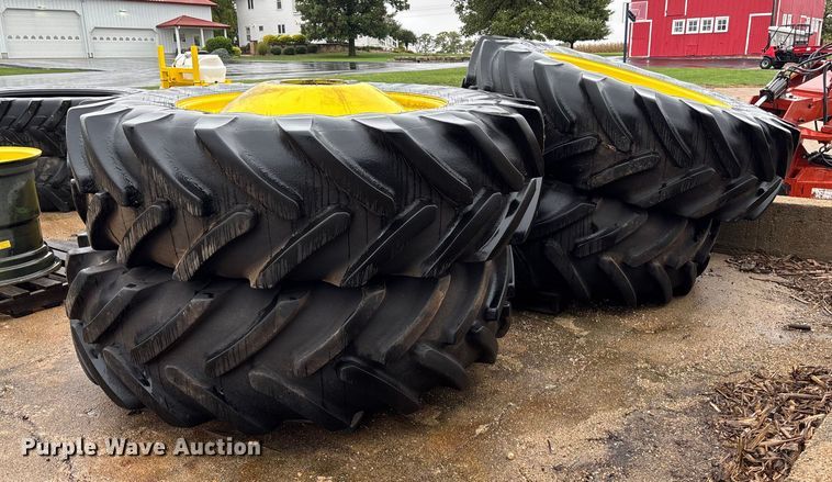 image for item EE4035 (4) 520/85R42 tires and wheels