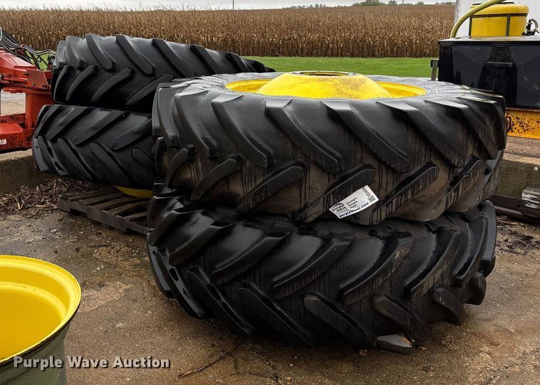 image for item EE4035 (4) 520/85R42 tires and wheels