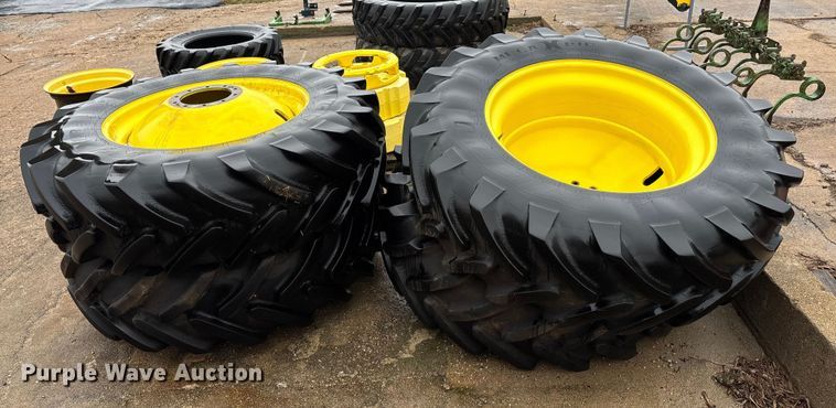 image for item EE4035 (4) 520/85R42 tires and wheels