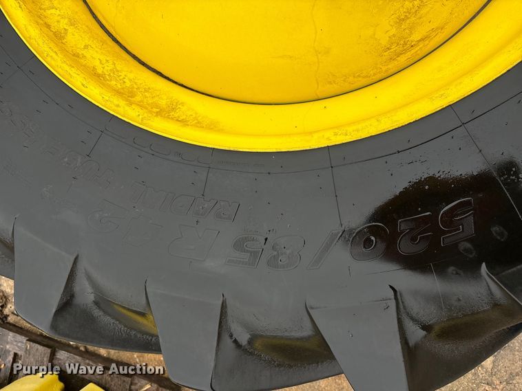 image for item EE4035 (4) 520/85R42 tires and wheels