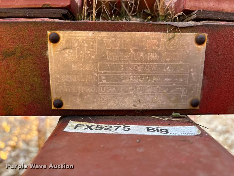 image for item EE4133 Wil-Rich 10 FCW field cultivator