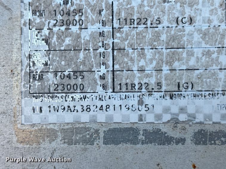 image for item EF2203 2008 Warren AT38SRTV9 feed delivery trailer