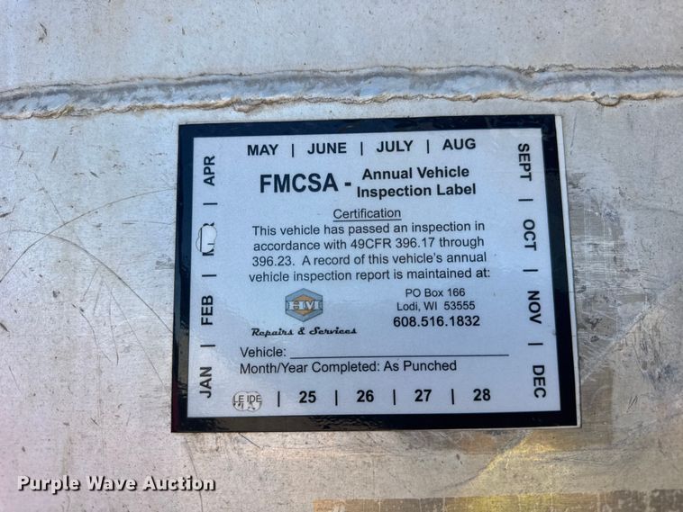 image for item EF2203 2008 Warren AT38SRTV9 feed delivery trailer