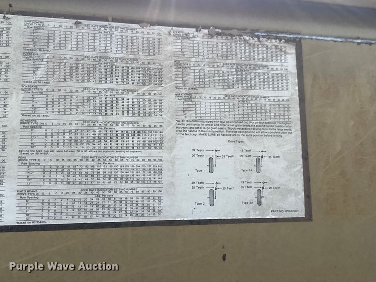 image for item EM8367 Great Plains Solid Stand 24 grain drill