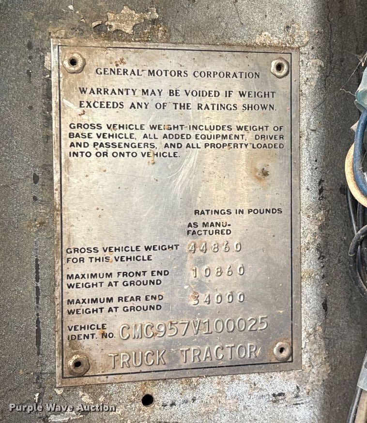 image for item EN5658 1977 Chevrolet Bison grain truck