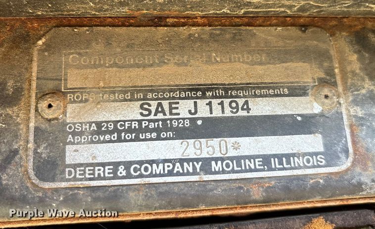 image for item EN5659 John Deere 2950 MFWD tractor