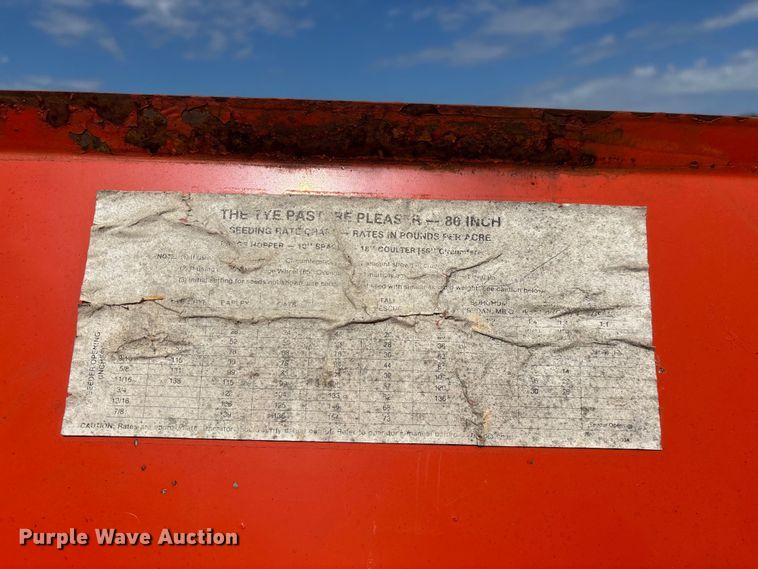 image for item EN5693 Tye Pasture Pleaser no-till grain drill