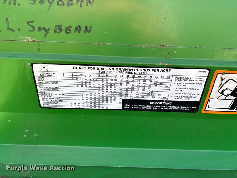 image for item EN5708 John Deere 750 Grain Drill