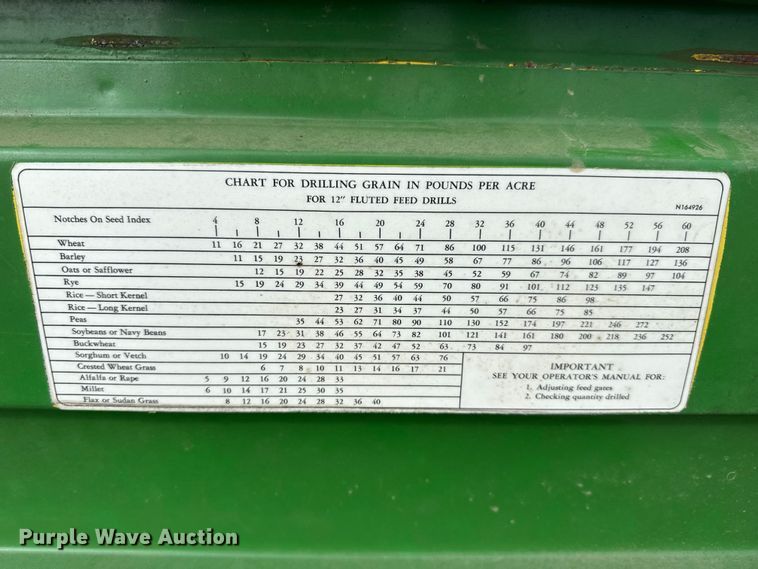 image for item EP0705 John Deere 9300 grain drill