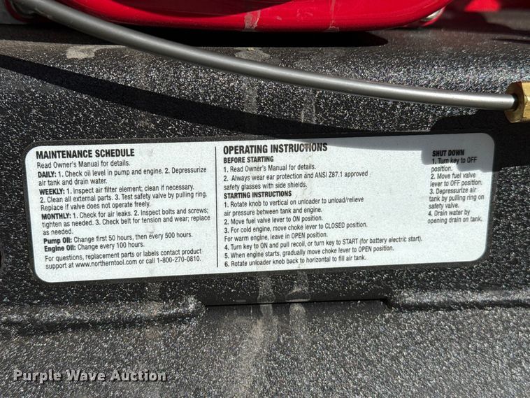 image for item EP0780 North Star air compressor