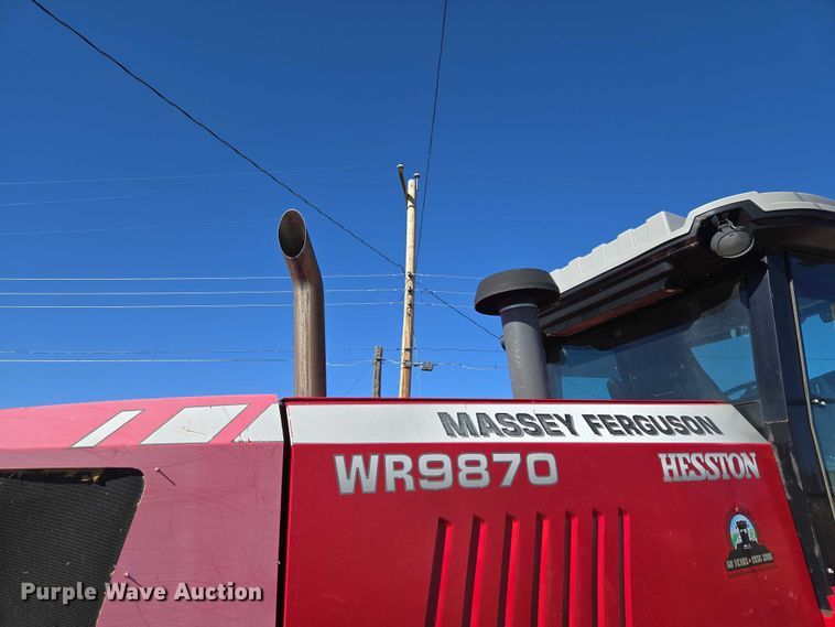 image for item EU3926 2016 Massey Ferguson WR9870 swather / windrower