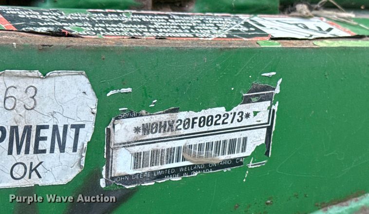 image for item EU5151 2003 John Deere HX20 batwing rotary mower