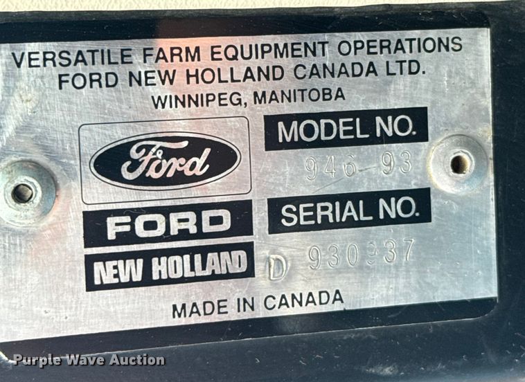 image for item EU6083 1993 Ford 946 4WD tractor