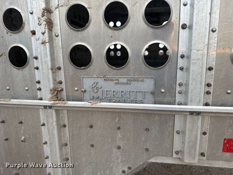 image for item EU6089 2019 Merritt DDLCDB livestock trailer