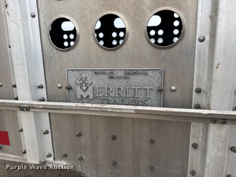 image for item EU6091 2018 Merritt DDLCDBM livestock trailer