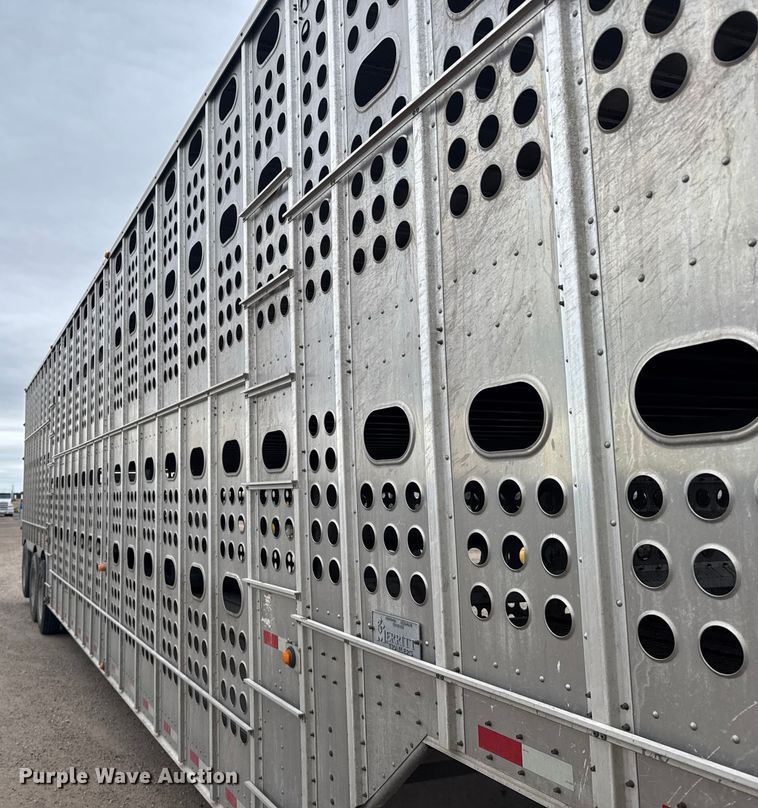 image for item EU6093 2018 Merritt DDLCDBM livestock trailer
