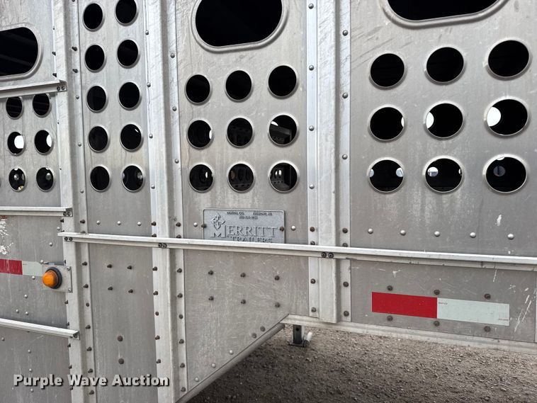 image for item EU6093 2018 Merritt DDLCDBM livestock trailer