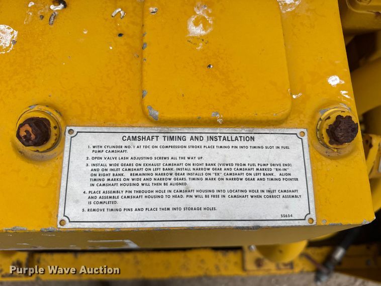 image for item EU6096 Caterpillar D346 generator