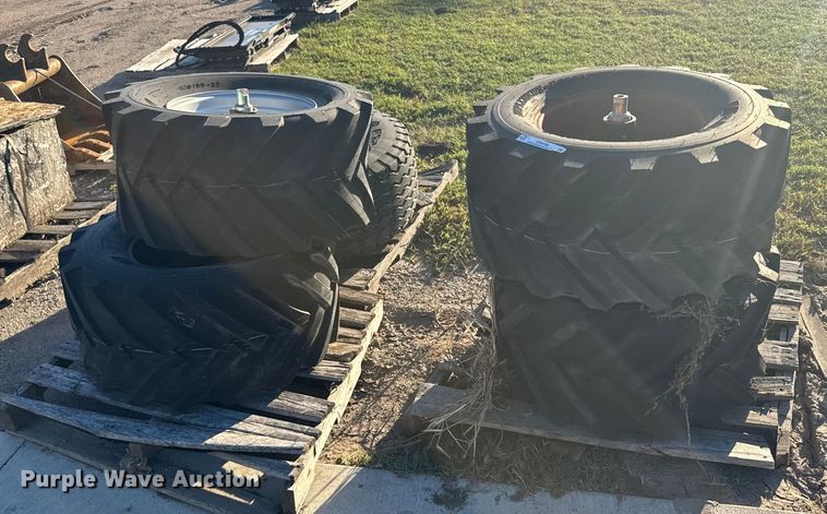 image for item EU6150 (5) skid steer tires and wheels 