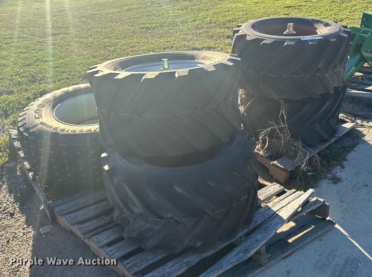 image for item EU6150 (5) skid steer tires and wheels 