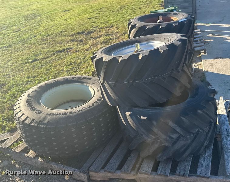 image for item EU6150 (5) skid steer tires and wheels 