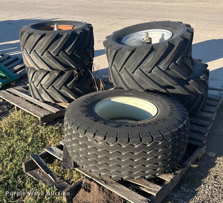 image for item EU6150 (5) skid steer tires and wheels 